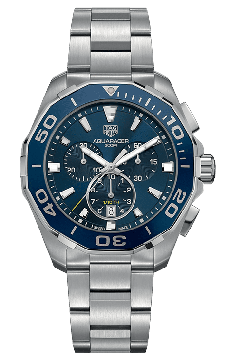 AQUARACER QUARTZ CHRONOGRAPH BLUE MEN S Timetags